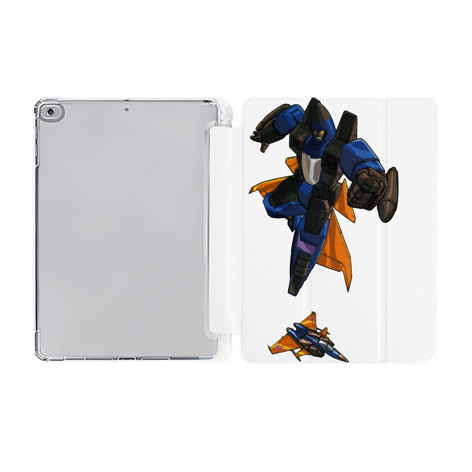 （画像用）  IPad ケース ペン収納付き 三つ折りスタンド PUレザー×シリコン 対応機種9.5/10.5/10.9インチ